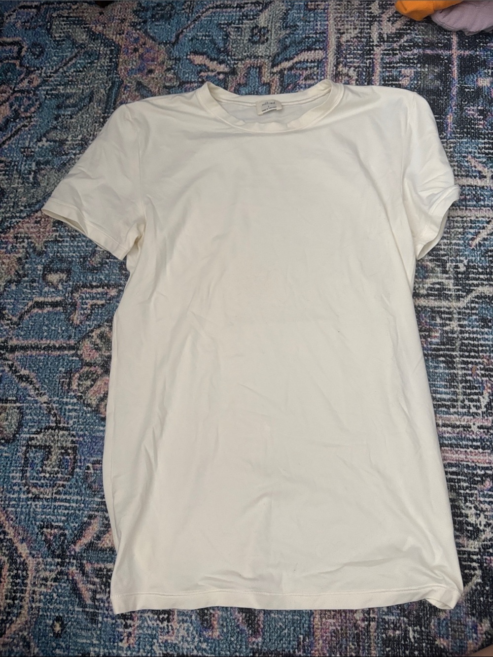 aritzia wilfred soft tee off white